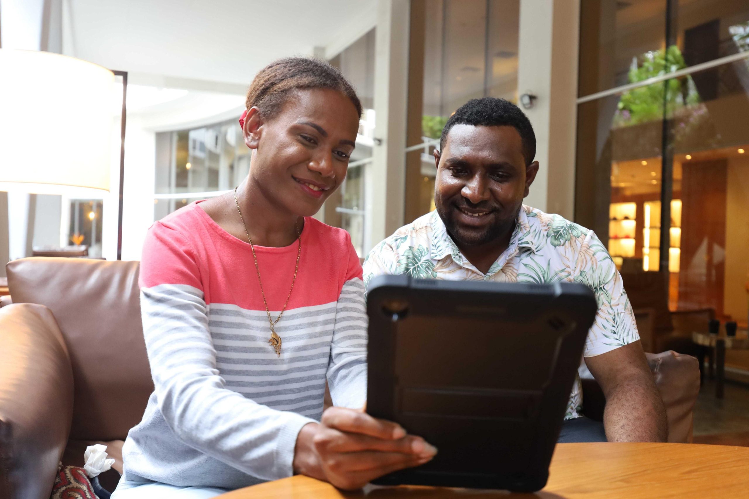 NCSL Team in Kavieng town assisting with Member registration