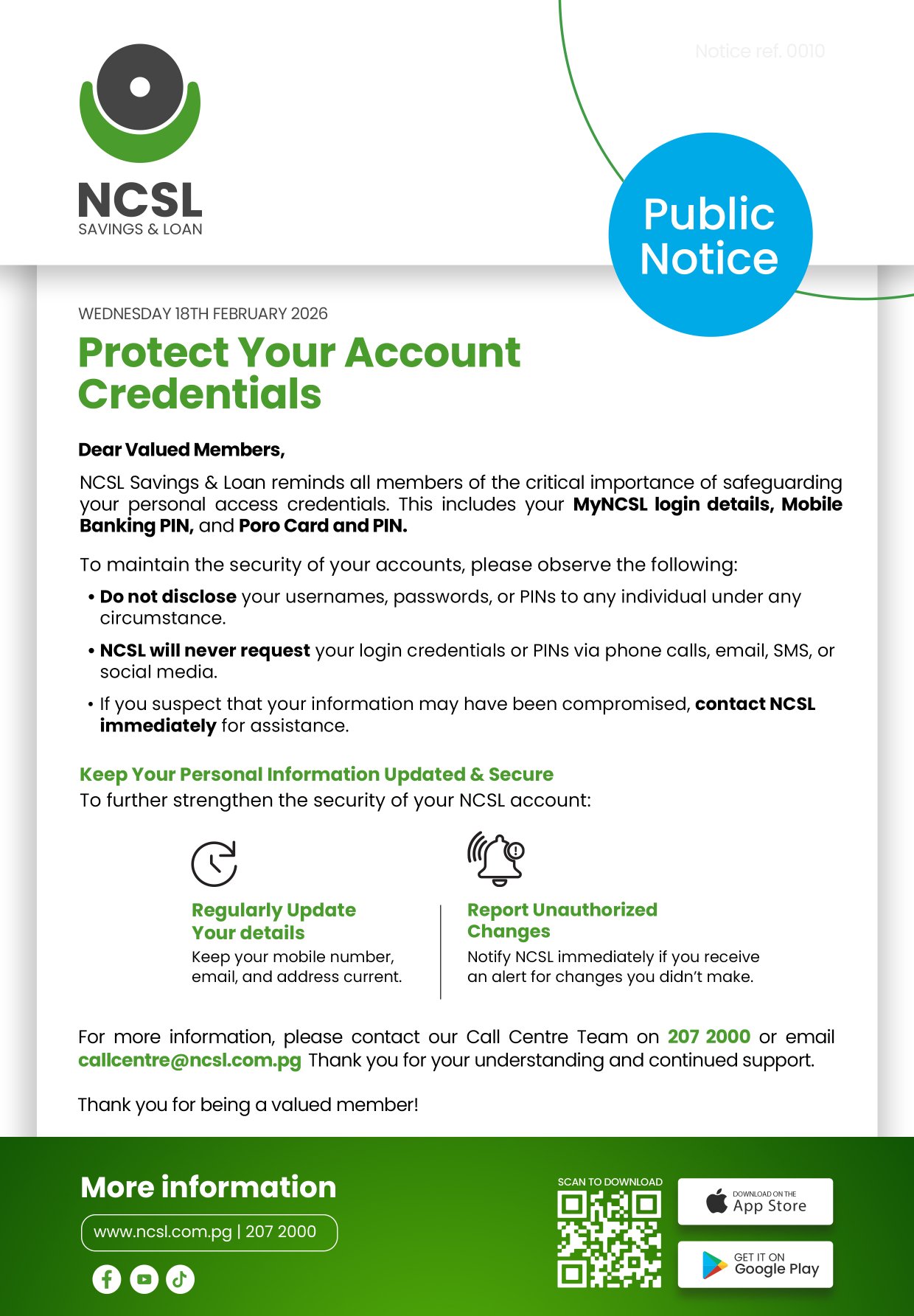 Protect Your Account Credentials