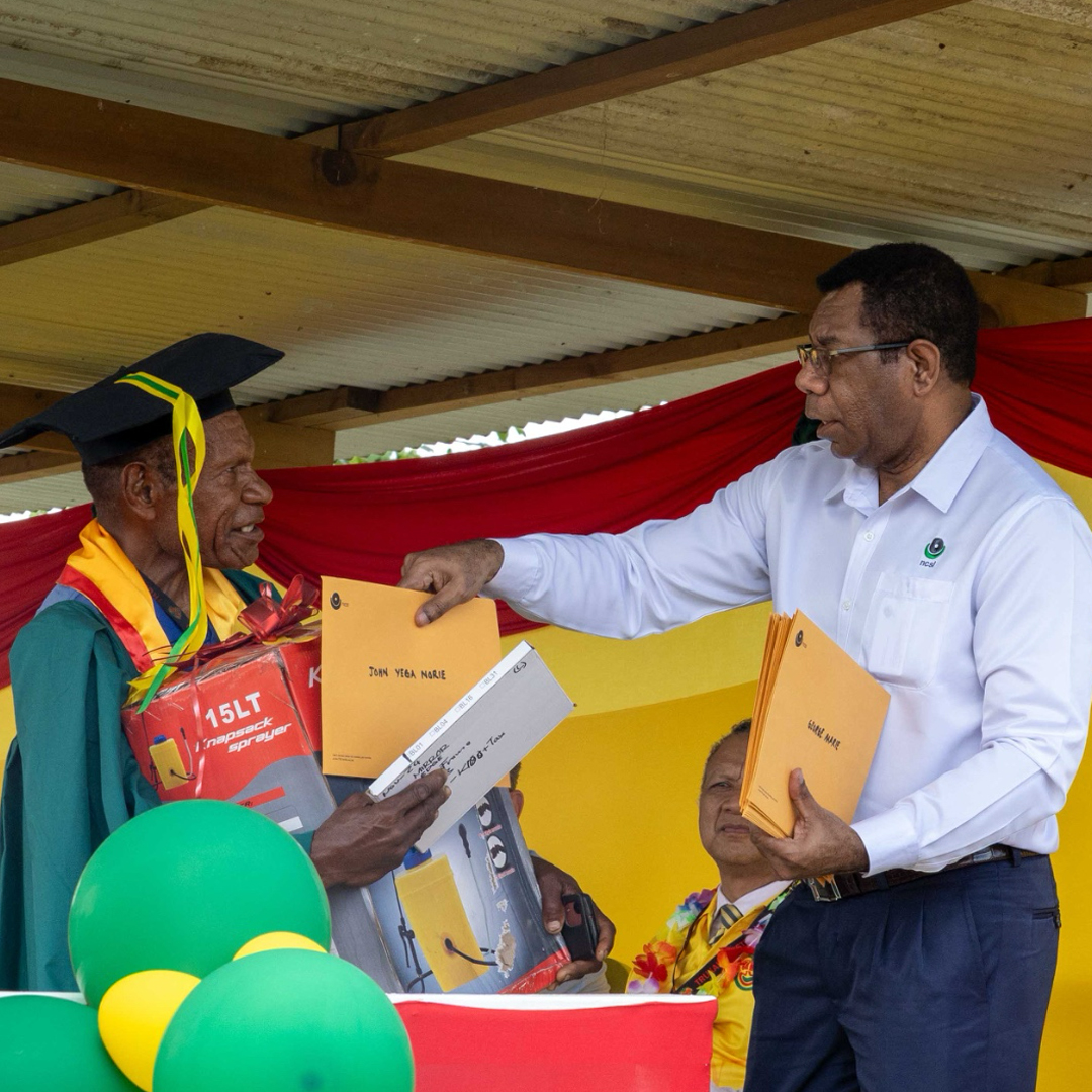 We were proud to stand alongside 259 graduates from the Trukai Smart Farmer Program. Our involvement focused on building financial literacy within the local farming community to support better understanding of money and savings.