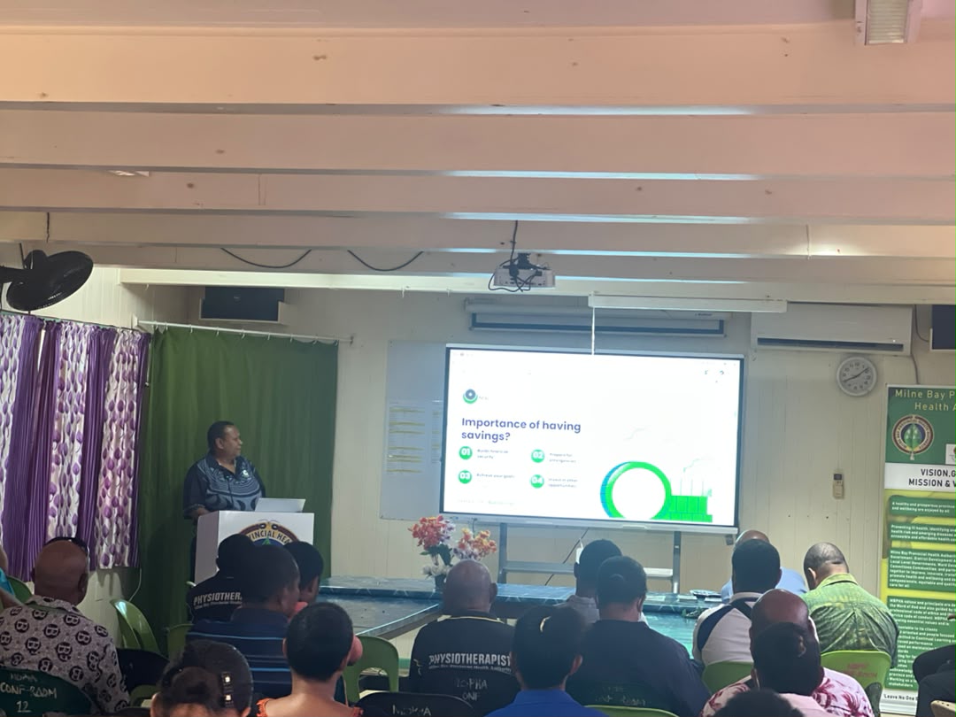 NCSL Alotau promoting NCSL products and services to staff at Milne Bay PHA.